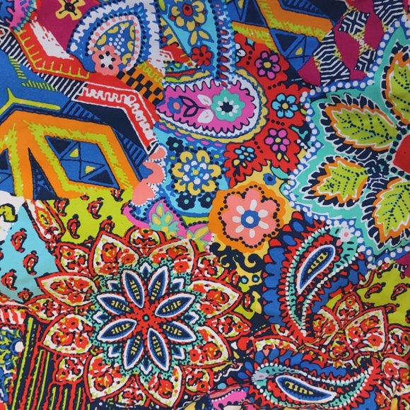 Bleu Rod Beattie Groovy Baby Printed Ruched Tummy-Control Bikini Bottoms - Picture 5 of 8